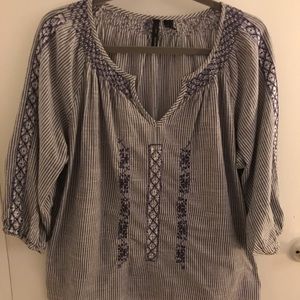 Mango Embroidery Summer Top